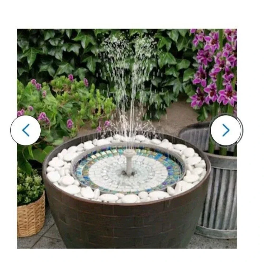 DIY Water Feature Kit Fountain With LED Lights And Remote For Indoor Planters